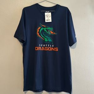 XFL Official Shirt Seattle Dragons Size XL